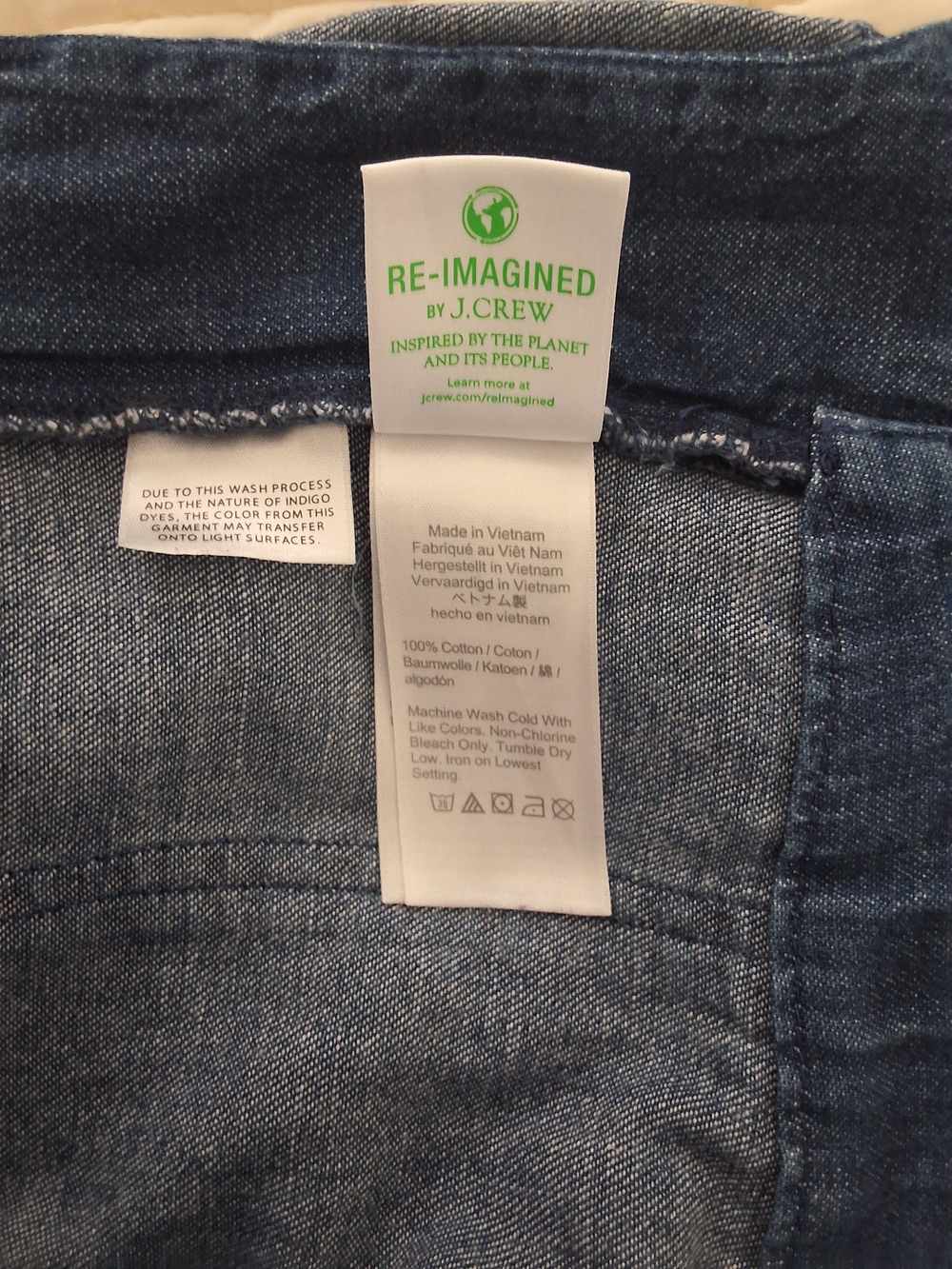 J. Crew Blue Lightweight Denim Drawstring Waist Pants - Picture 5 of 12
